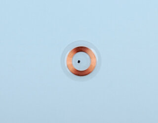 Clear Disc-Tag, EM4200, 20 mm, selbstklebend