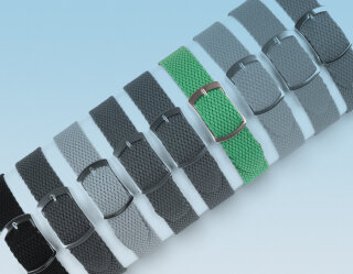 Nylon wristband with metal closure green